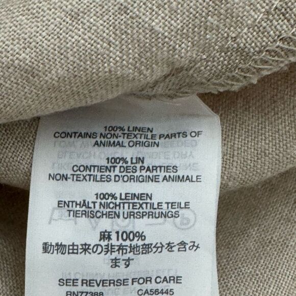 J. Crew Linen Button-Up Shirt in Tan - Picture 11 of 12